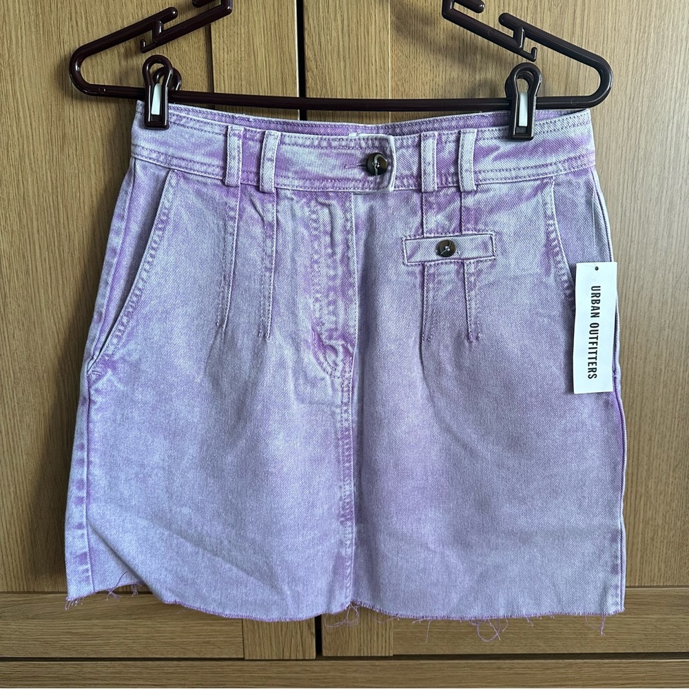 Brand New With Tags Urban Outfitters Purple Liliac Denim Skirt